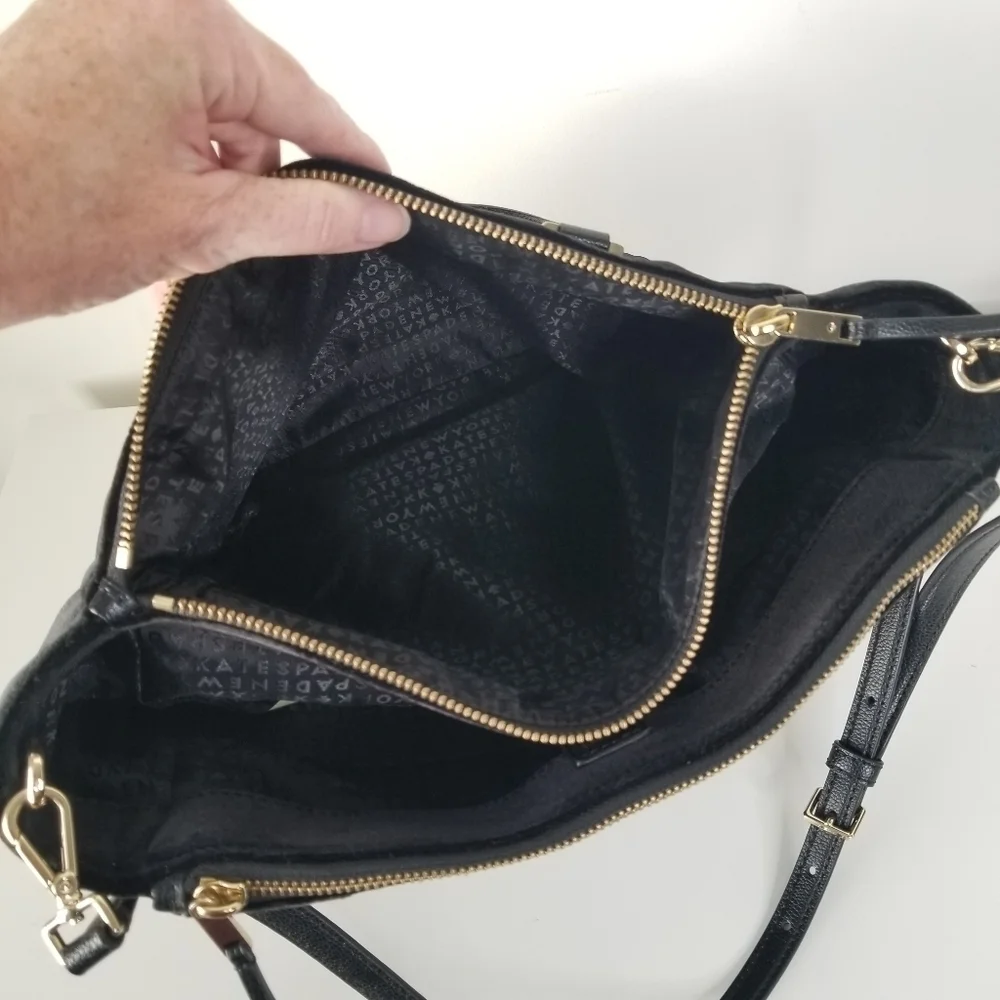 Kate Spade Black Velvet Mini Kona Satchel